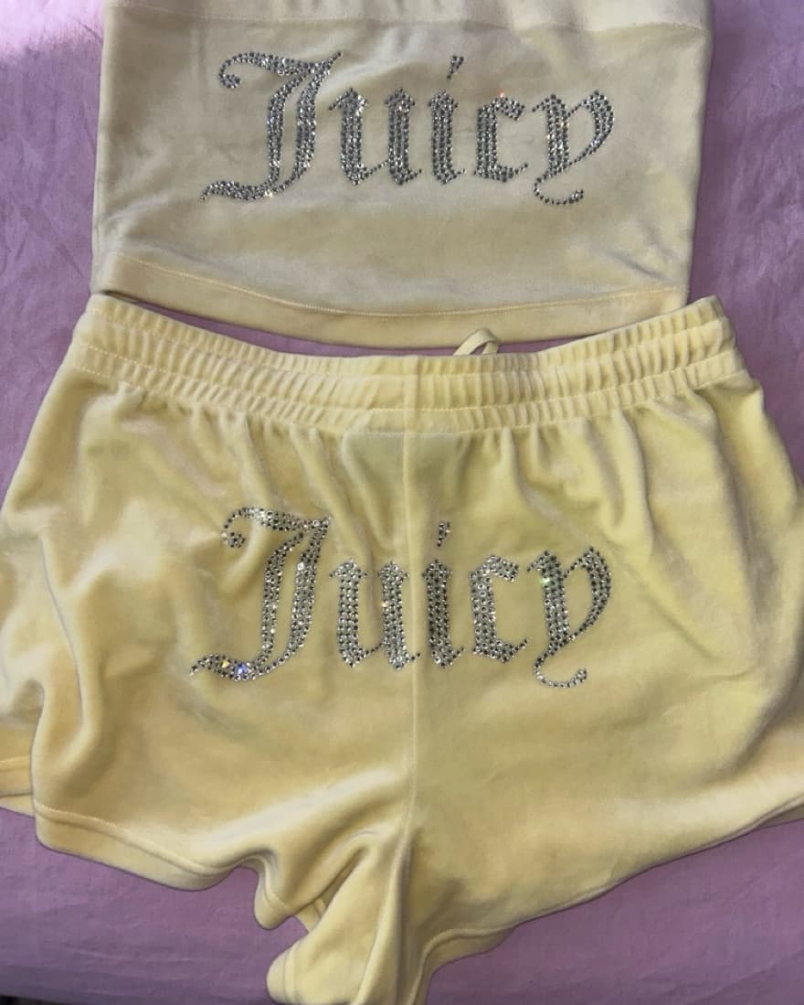 Juicy Couture Y2K shorts & bandeau set - Image 2