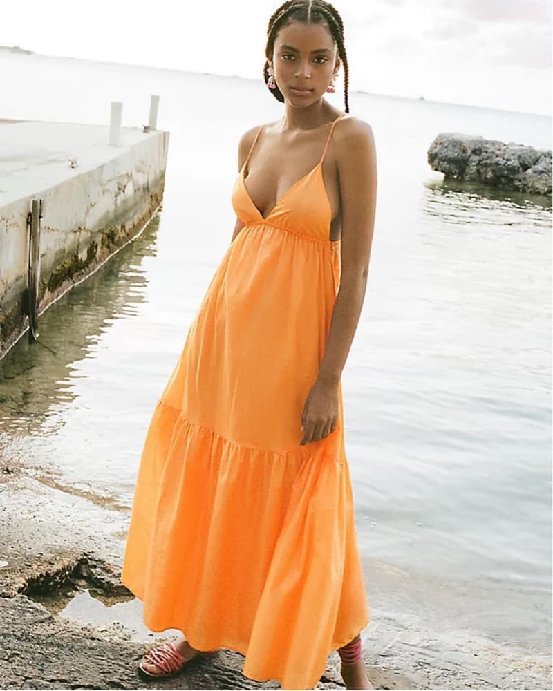 Faithful The Brand Orange Long Dress - Image 4