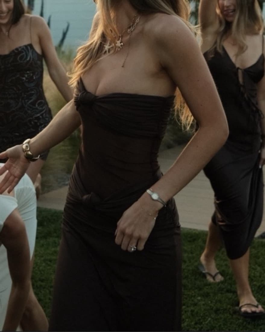 Sasha Therese Amara Maxi Dress Brown  - Image 5