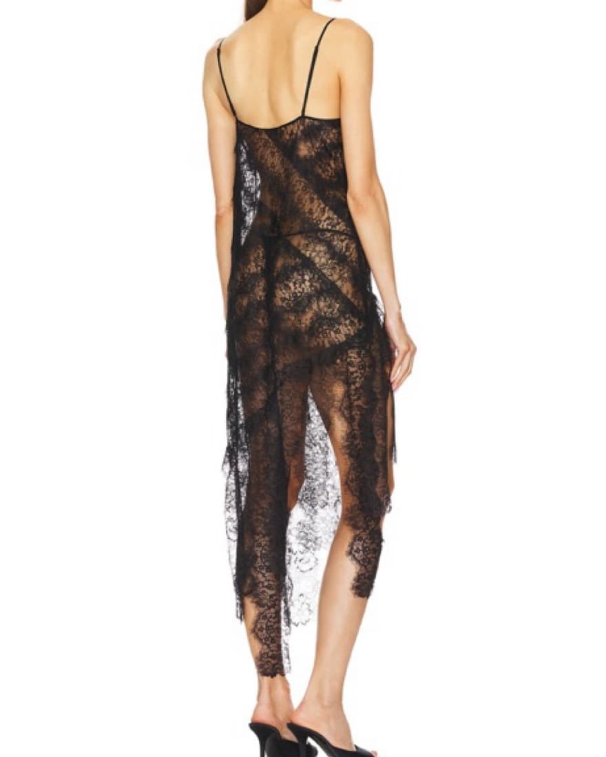Retrofete - SABINA LACE DRESS IN BLACK - Image 4