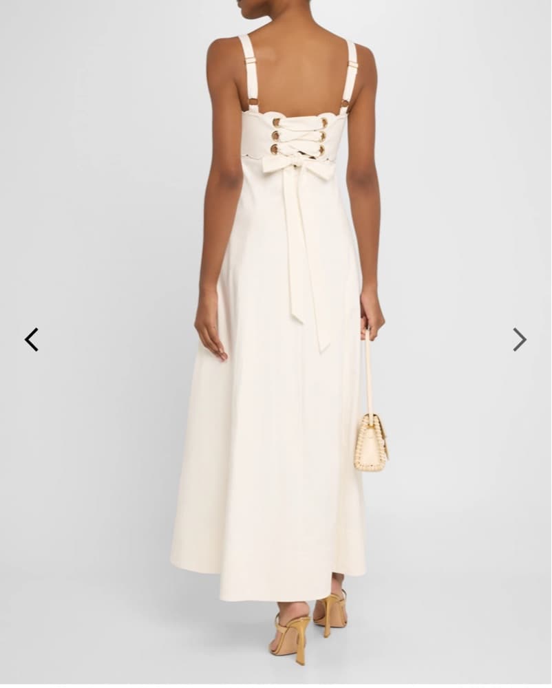Clea Paola Ivory Maxi Dress - Image 2