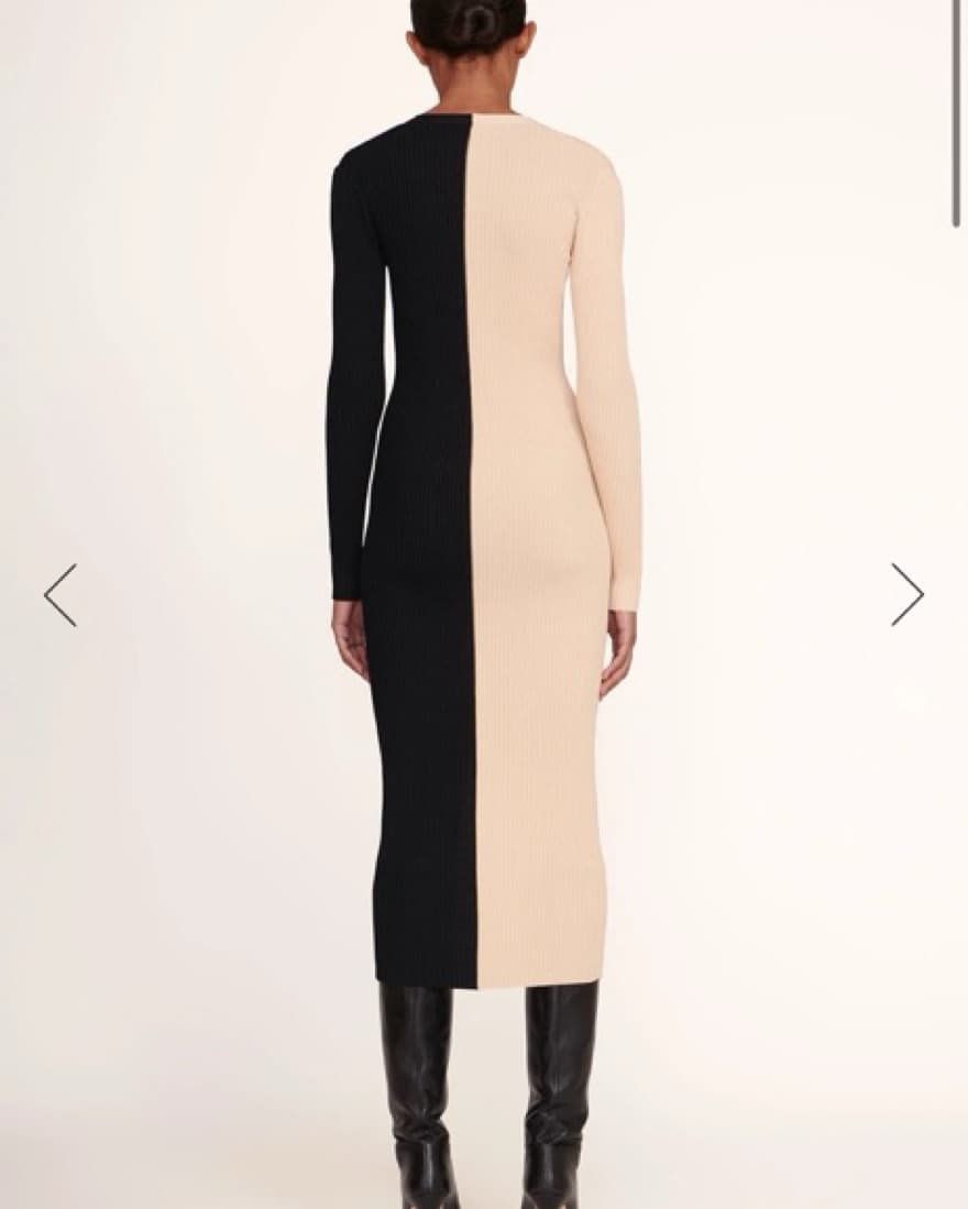 Staud Shoko Sweater Black / Cream - Image 6