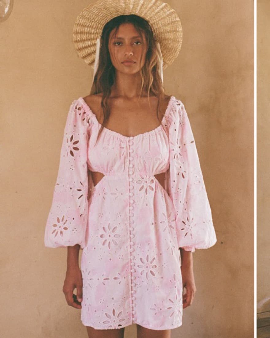 Pink Sabo Skirt Dress - Image 1