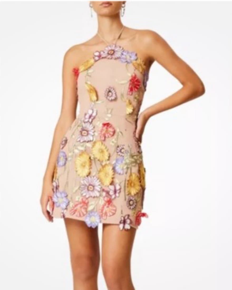 Elliatt 3d Floral Print Dress - Image 1