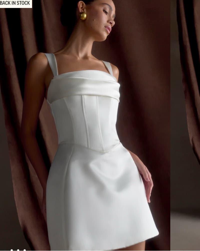 Meshki Isabel Satin Corset Mini Dress  - Image 2