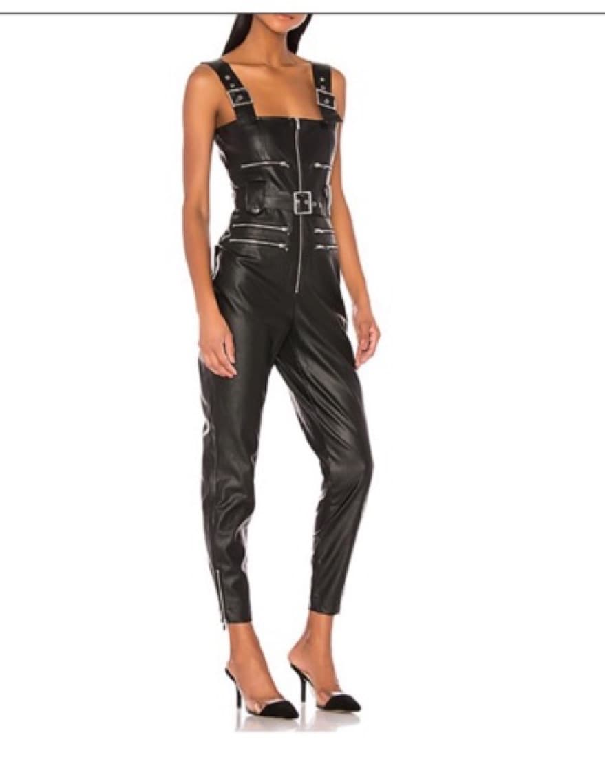 WeWoreWhat moto Overalls Leather  - Image 1