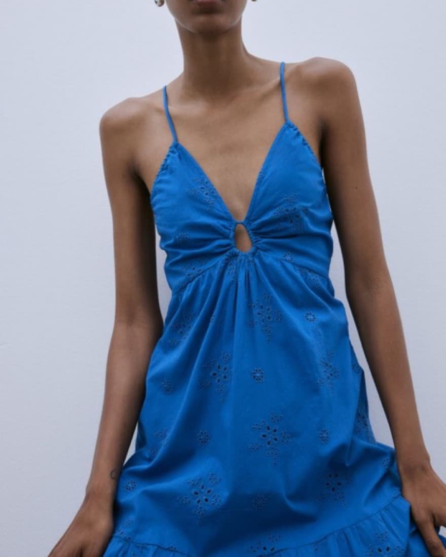 Royal Blue Midi Dress - Image 3