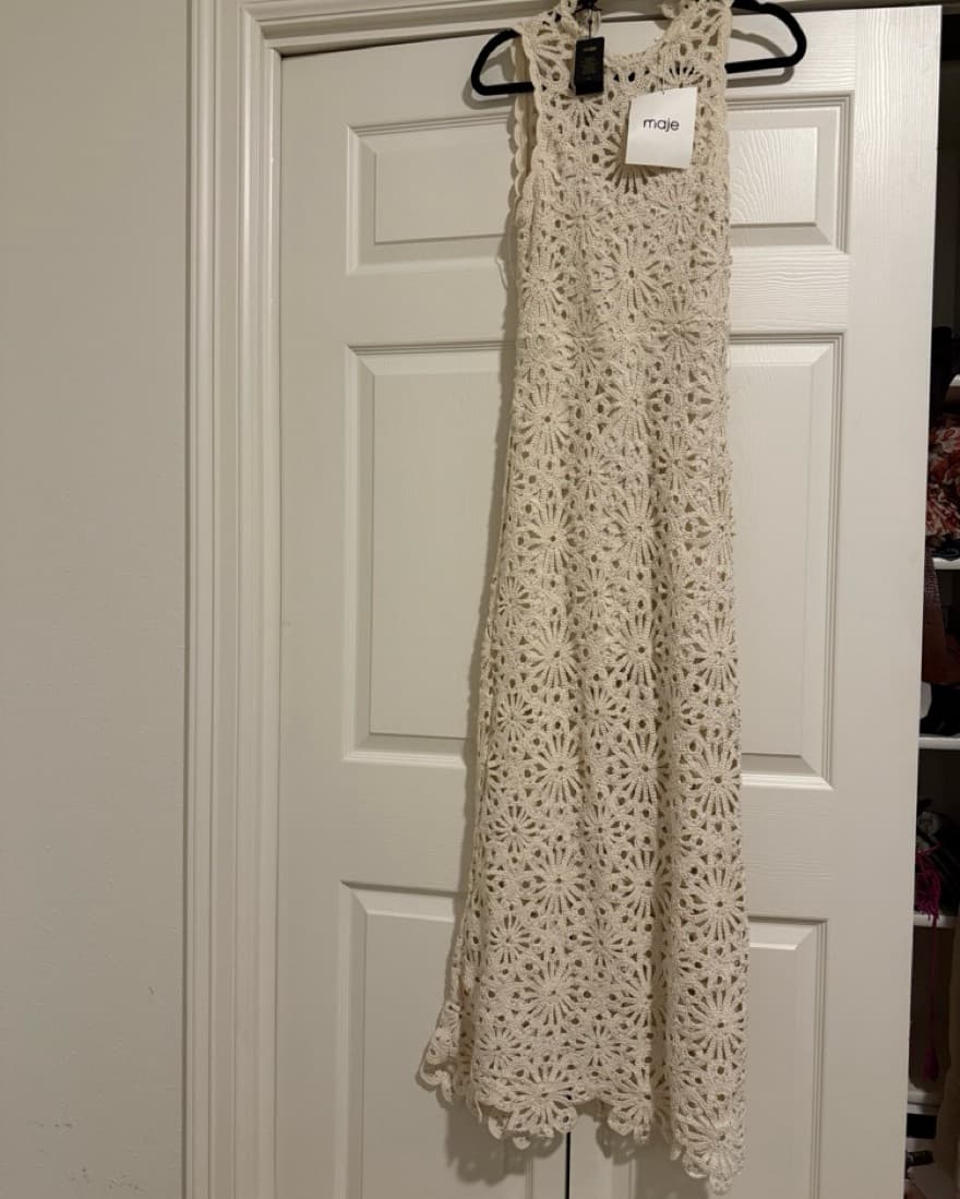Elegant Crochet Maxi Dress - Image 6