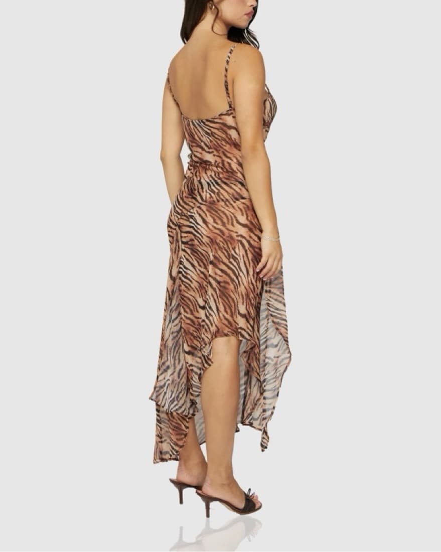 Semi Sheer Tiger Dress  - Image 3