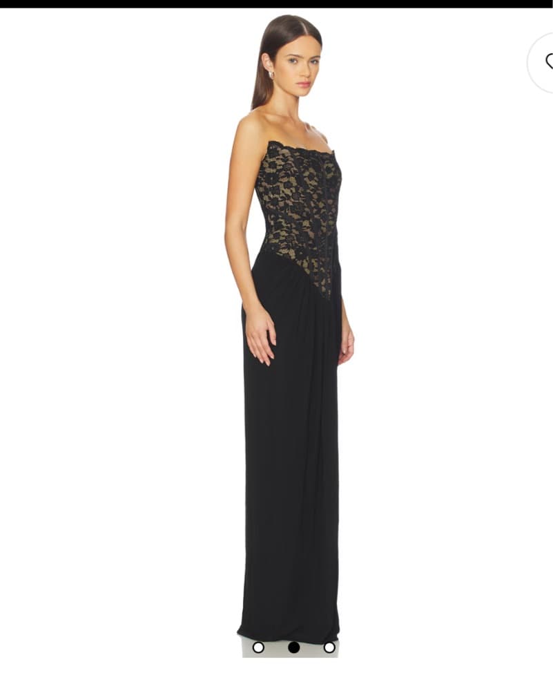Elegant Lace and Chiffon Maxi Dress - Image 2