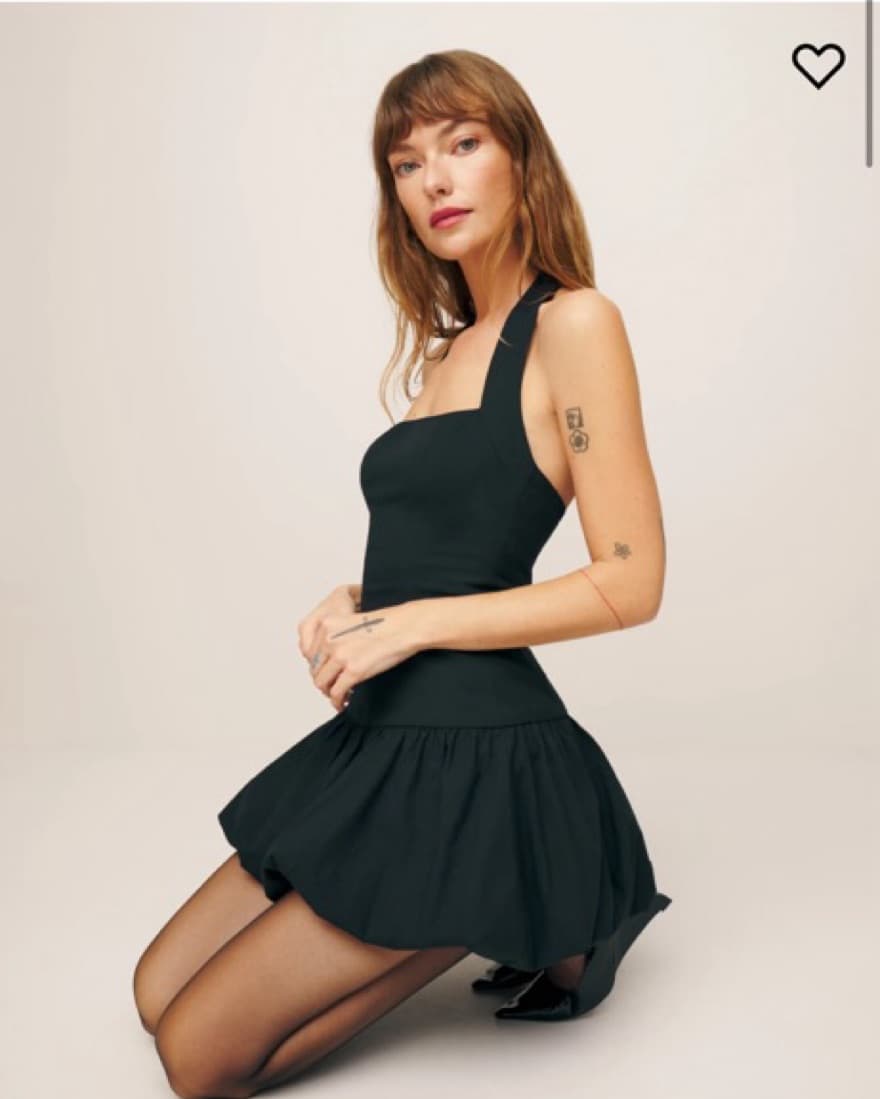 Reformation Babette Dress in Black | 4 - Image 2