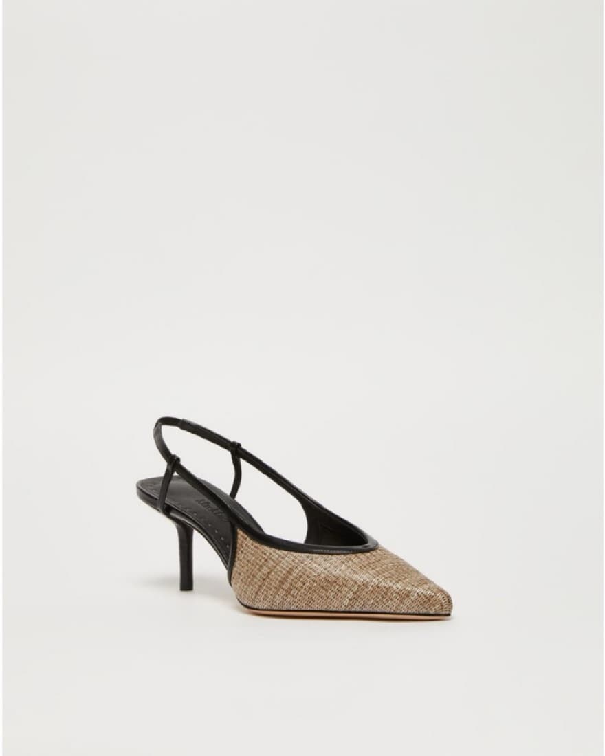 MAX MARA Black & Nude Slingbacks - Image 1