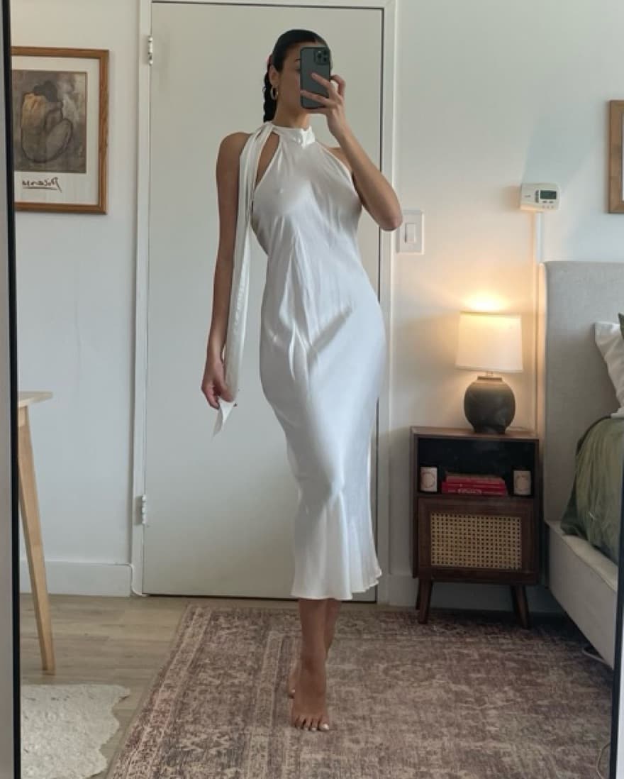 Silk Maison Halter Open Back Gown - Image 4