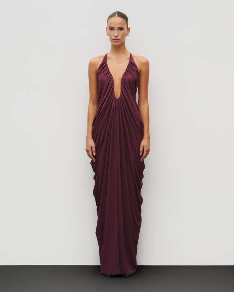 Heiress Beverly Hills Draped Halter Gown - Image 1