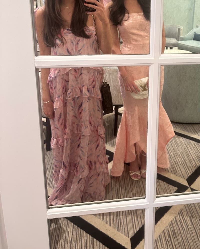Allison Pink Ruffle Dress - Image 2