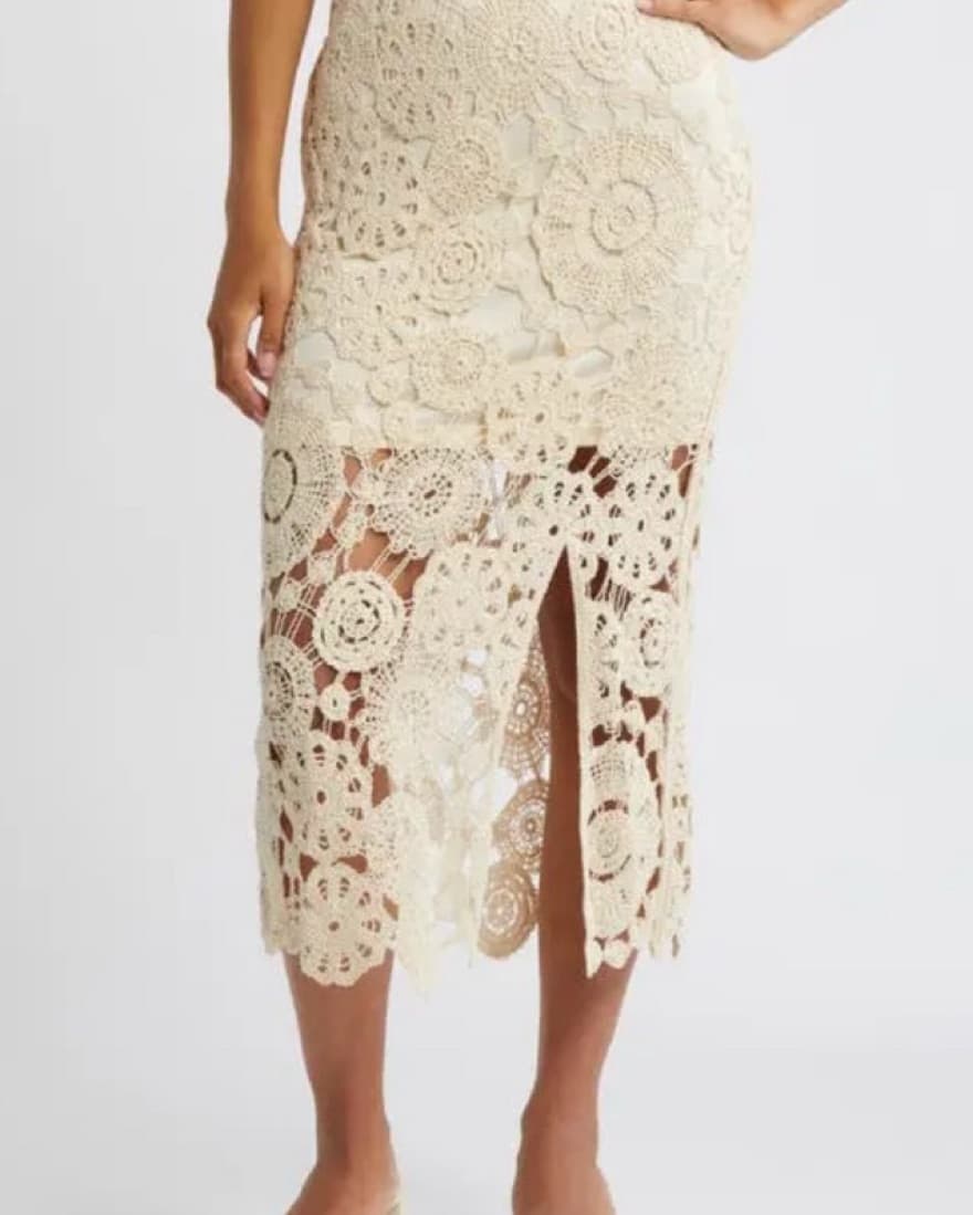 Vera Moda Crochet midi skirt - Image 1
