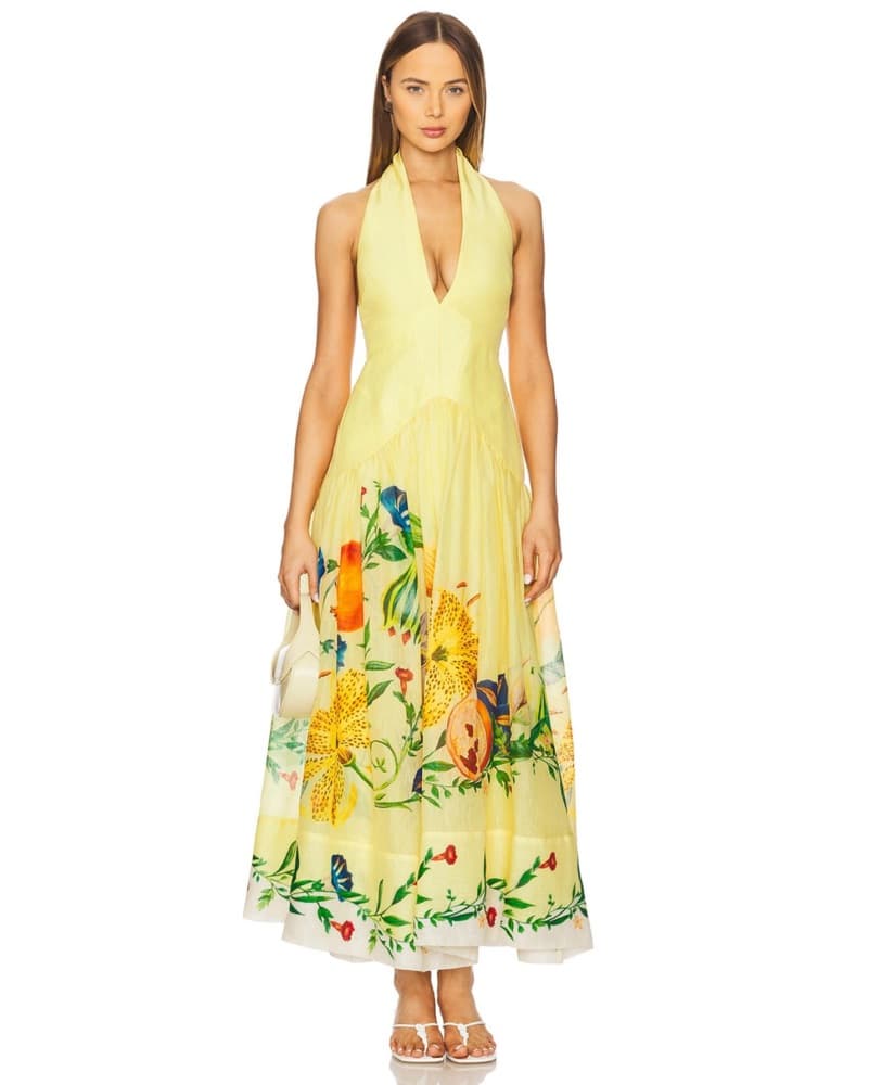 Alemais Dahlia Dress | Yellow Wedding Guest Dress, Western Chic - Image 6
