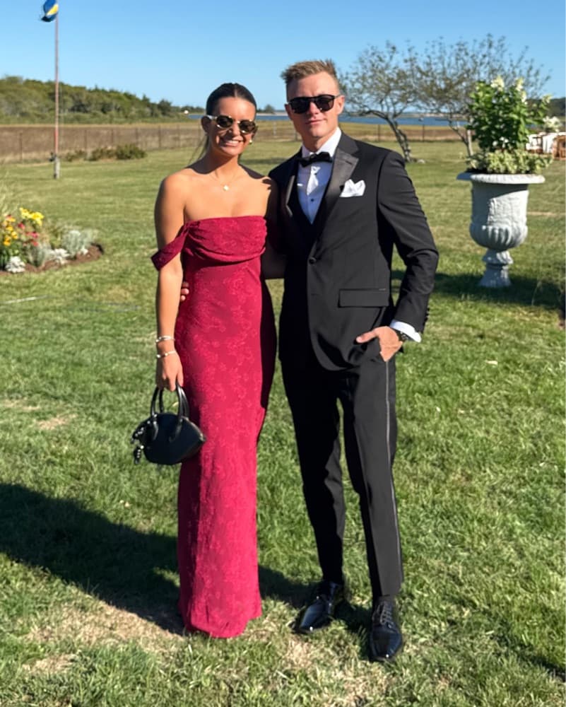 Elegant Burgundy Lace Gown - Image 4