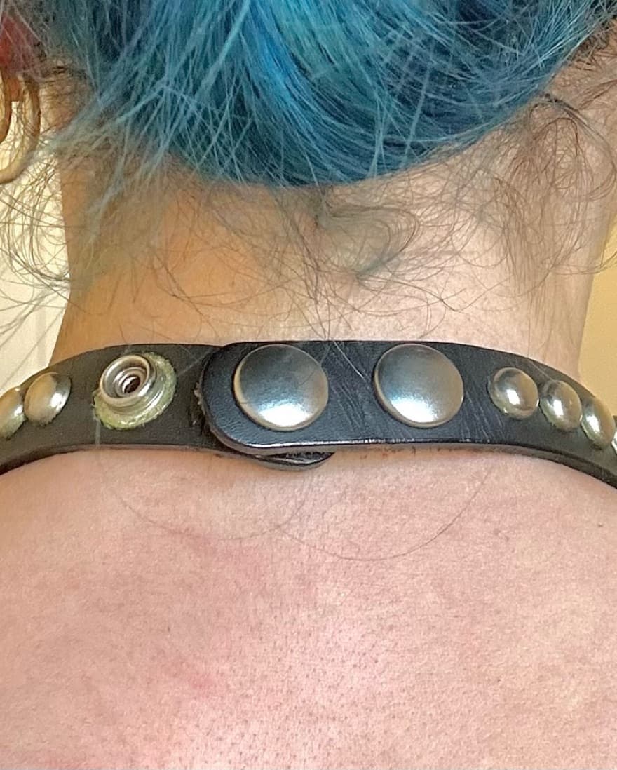 Leather N’ Chains Choker - Image 2