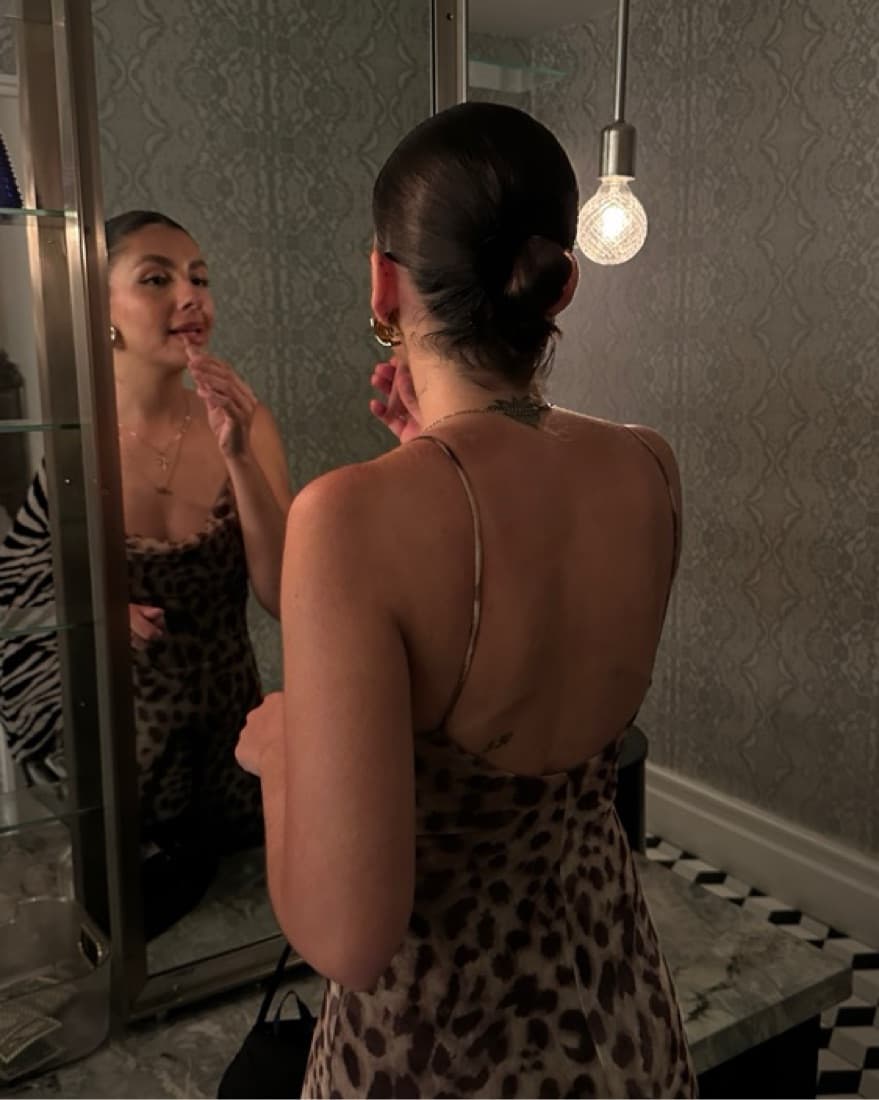 Maxi Cheetah Print Dress - Image 3