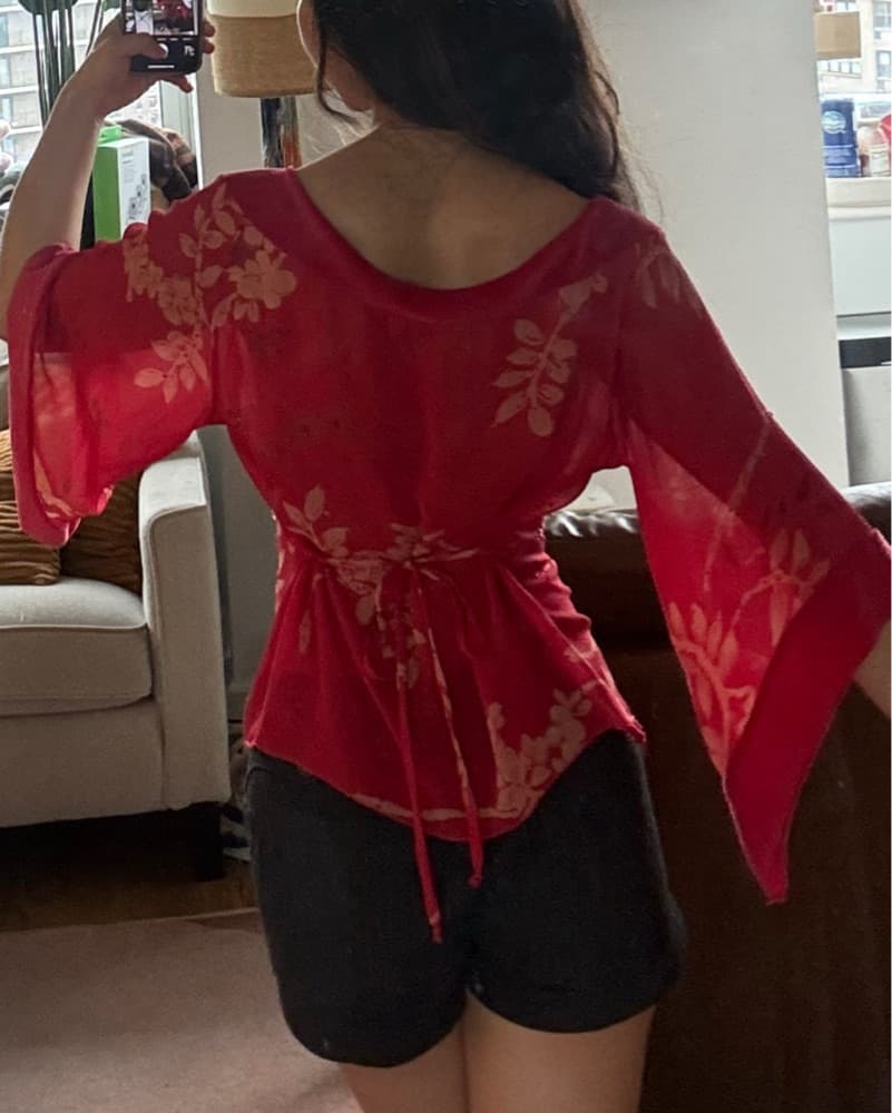 Vintage Embellished Kimono Top - Image 3