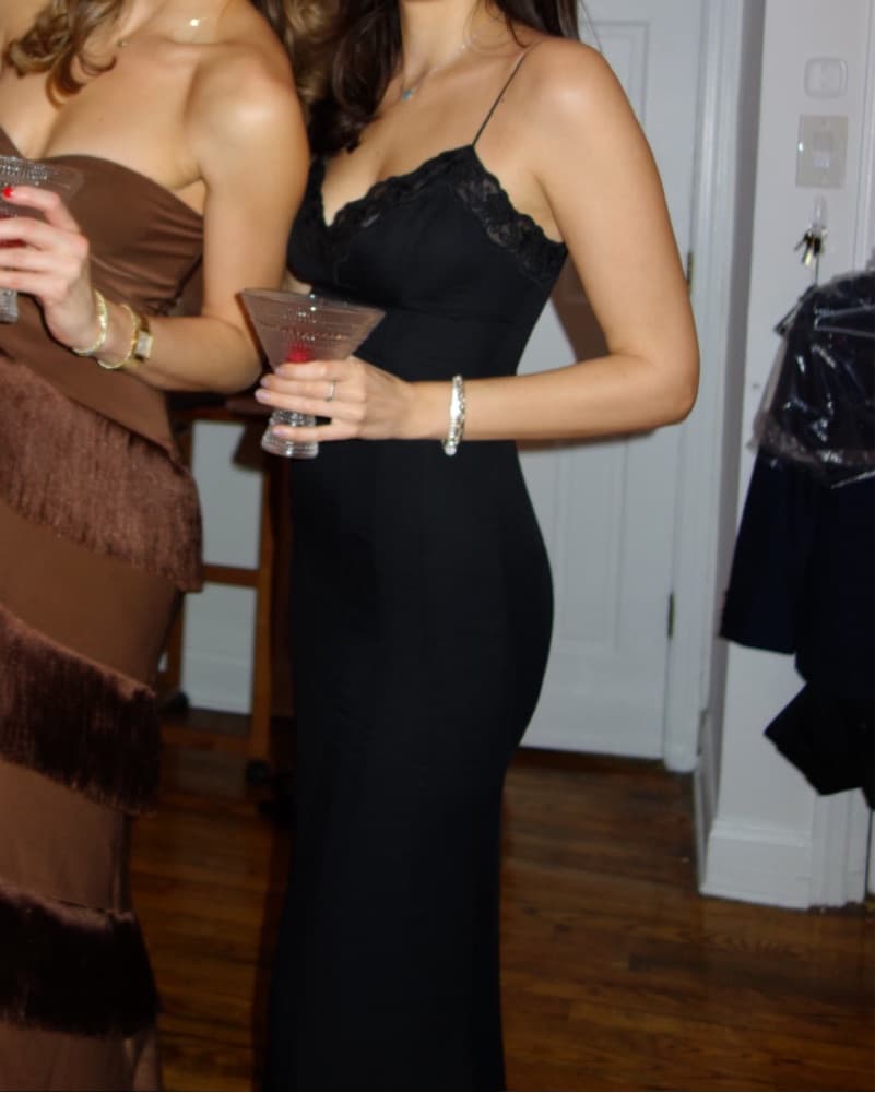 Reformation Black Lace Gown Size 4 - Image 2