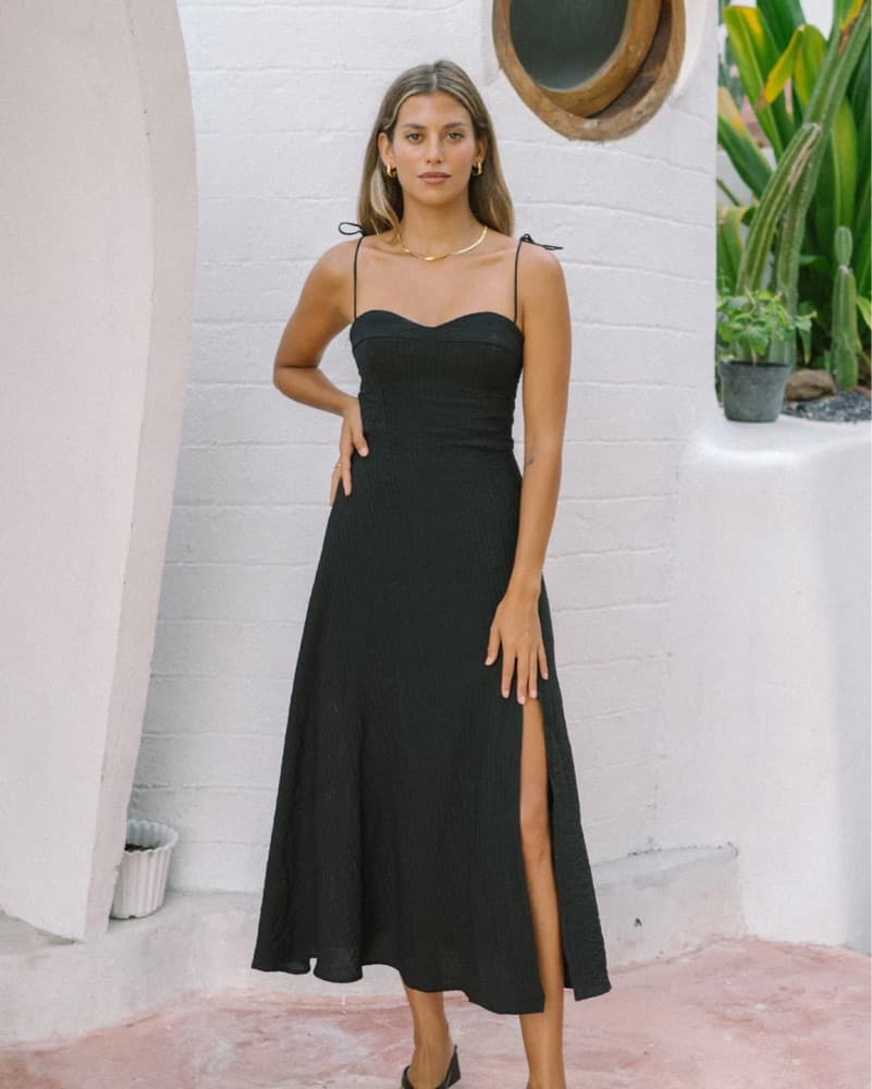 Black Midi Dress from Heychic - Image 3
