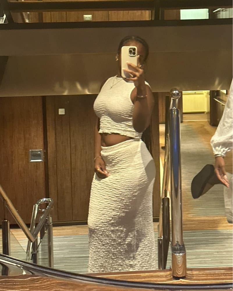 Forever 21 Cropped Top & Midi Skirt Set - Image 2