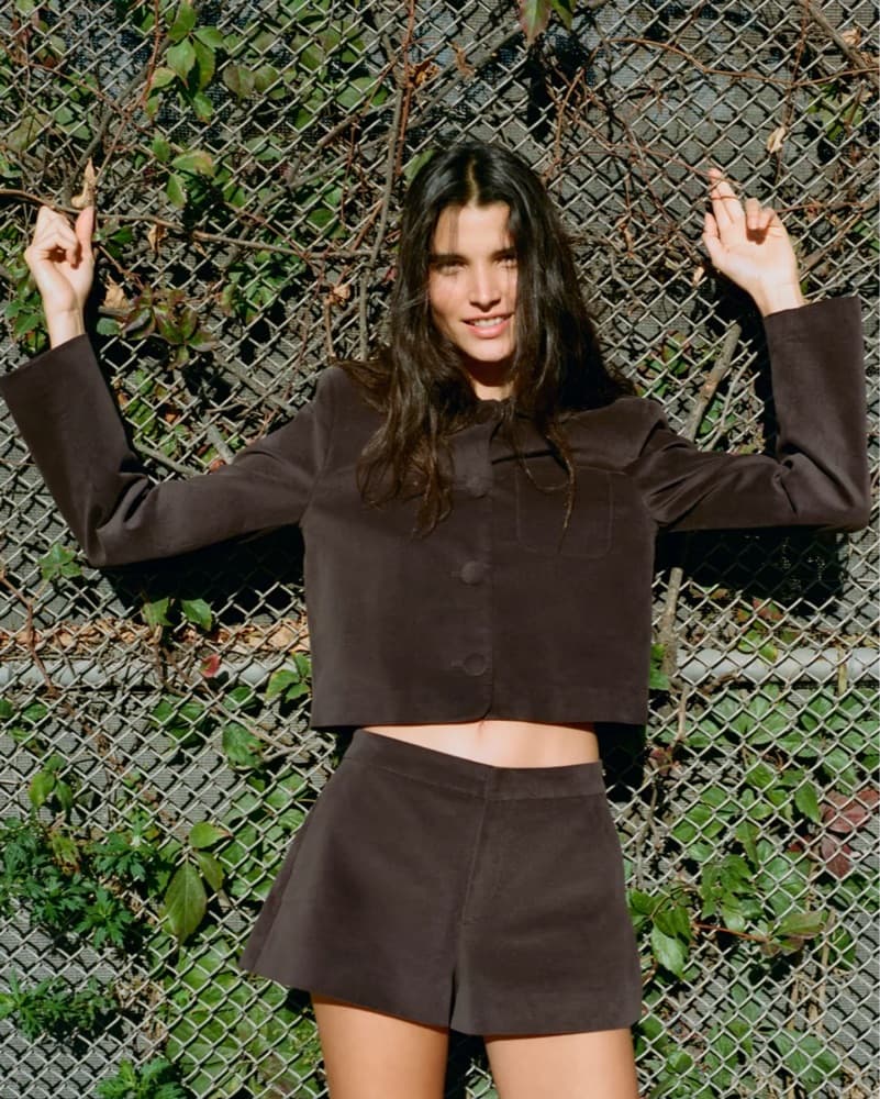 Zara Brown Velvet Matching Set - Image 1