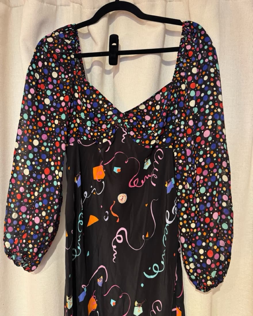 Rixo London Silk Confetti Dress - Image 3