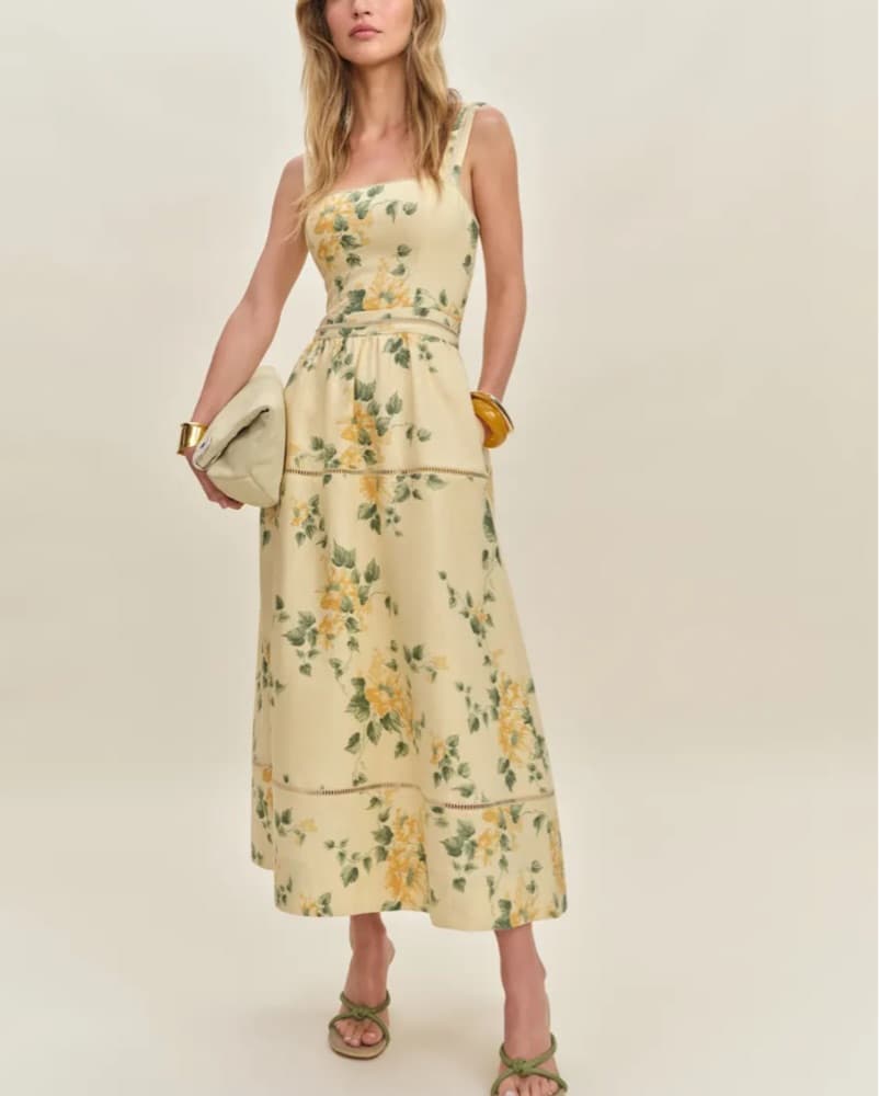 Reformation Everett Linen Dress - Image 1