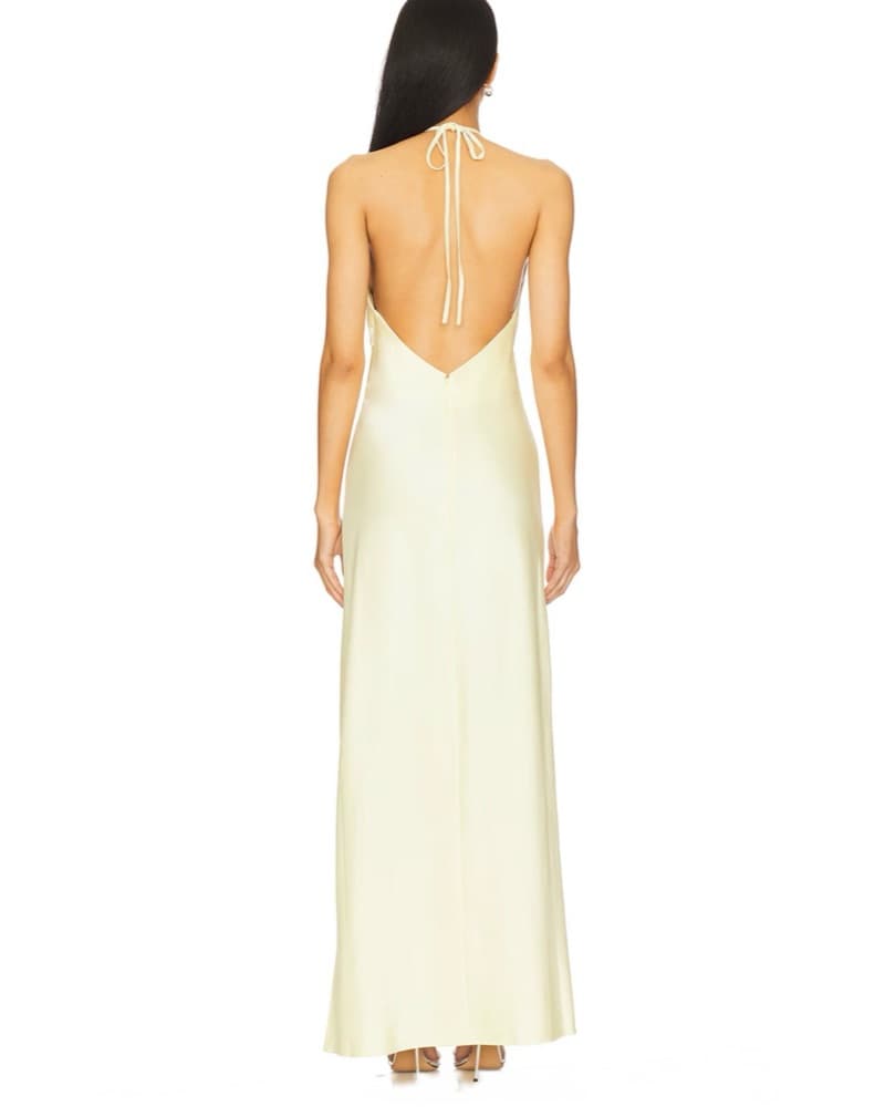 Elegant Halter Neck Maxi Dress - Image 5