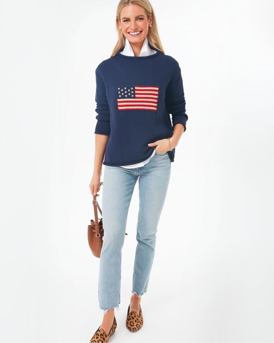 Tuckernuck American Flag Sweater - Image 1