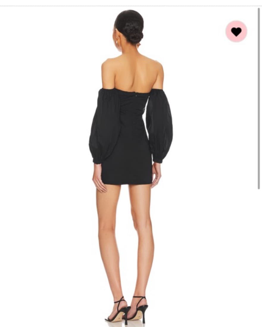 Revolve Black Mini Dress  - Image 2