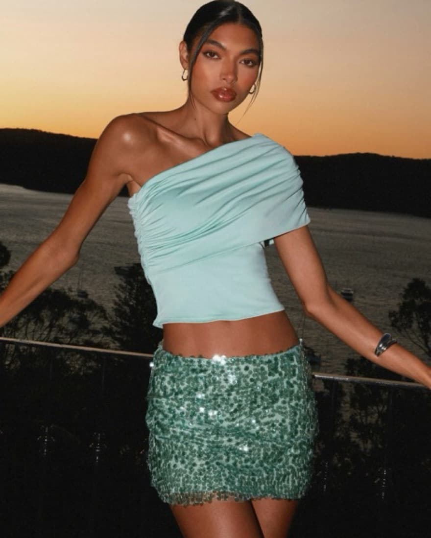 Peppermayo Low Rise Sequin Mini Skirt  - Image 1