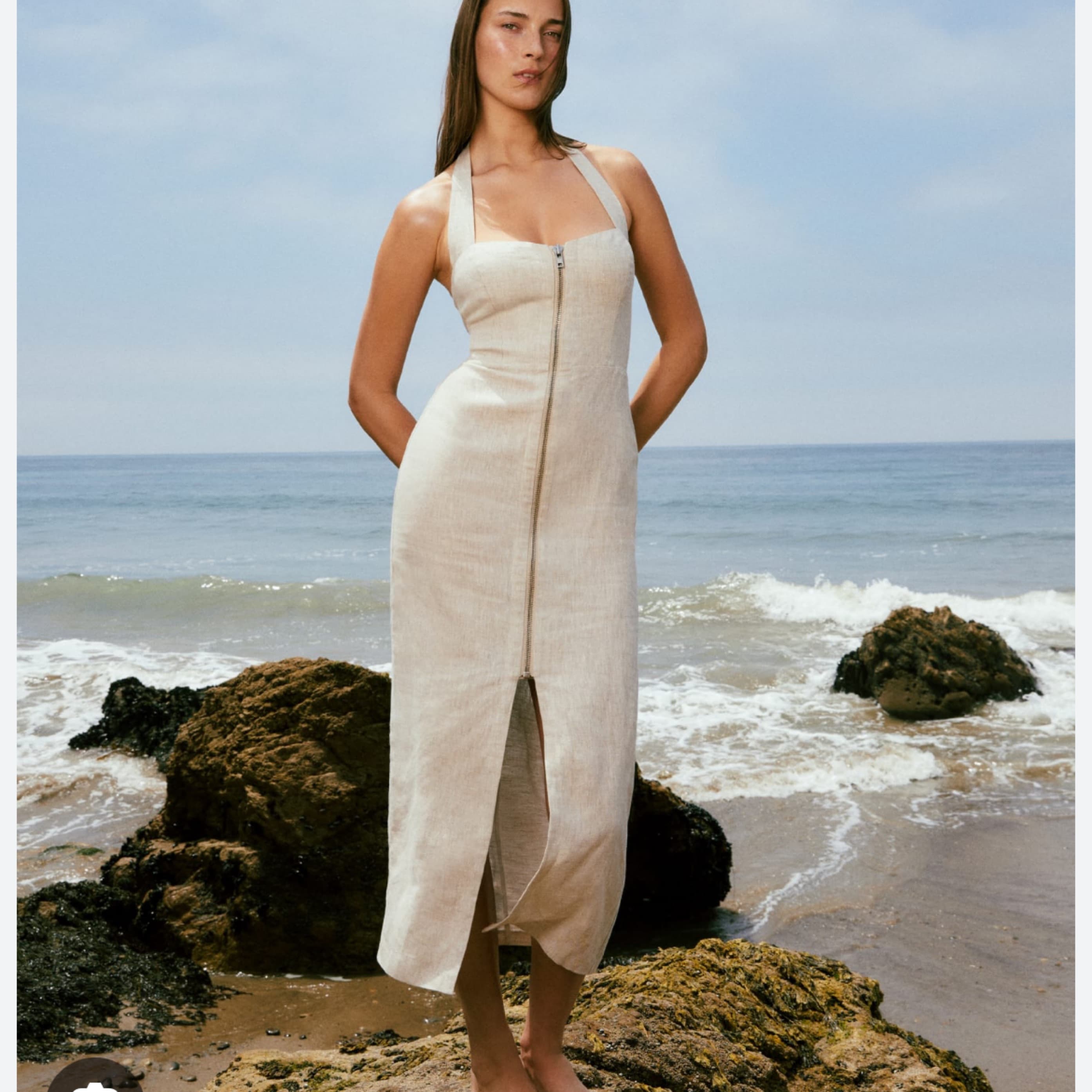 Reformation Edina Linen Dress - Image 1