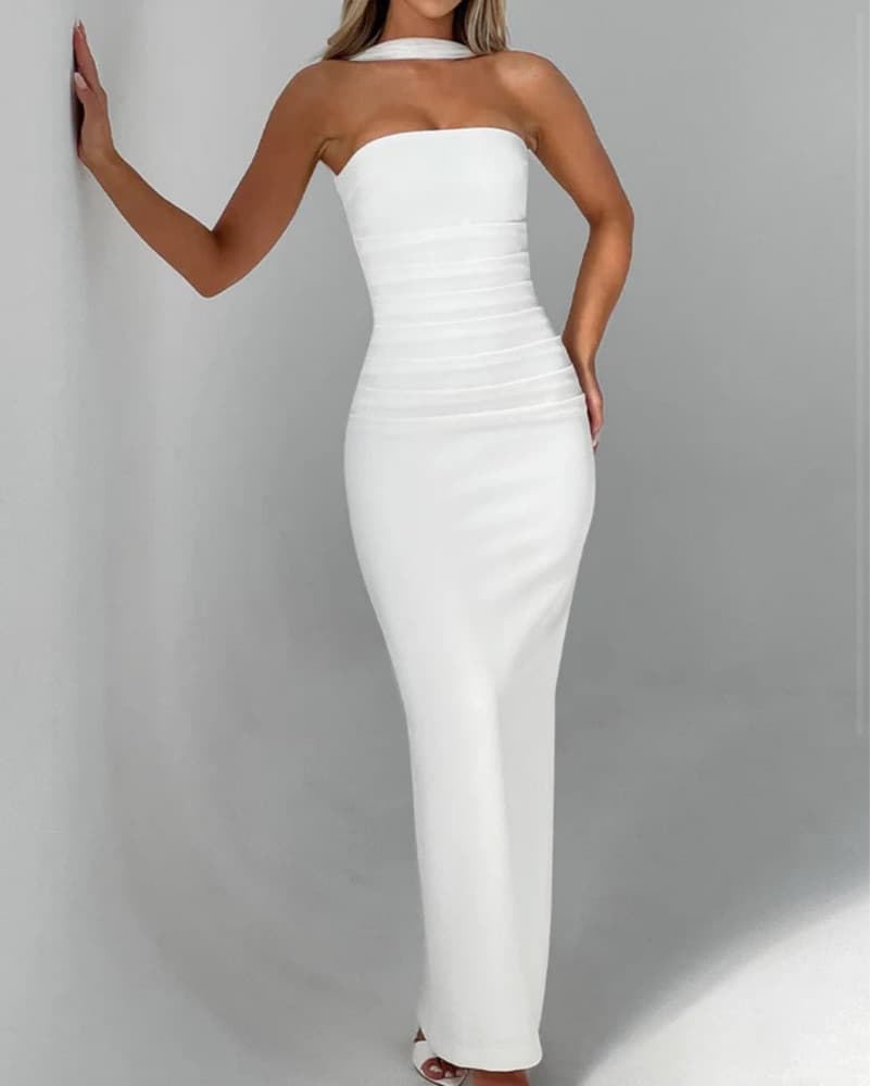 Babyboo Yulia Maxi Dress - Ivory - Image 1