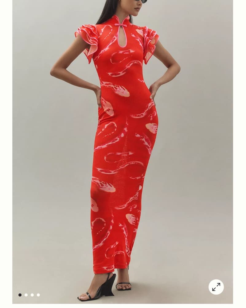 SUA LEE Keilani Mesh Dress - Image 1