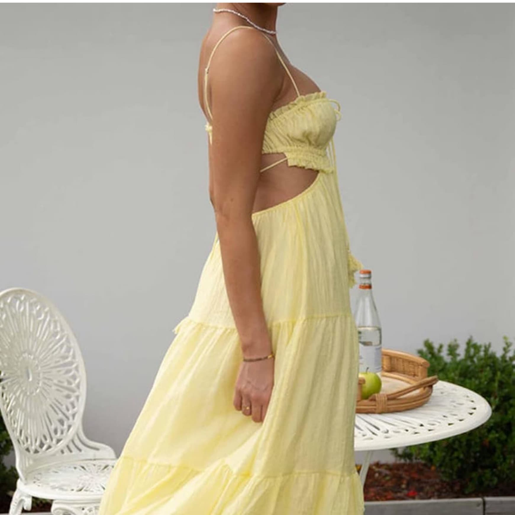 Light Yellow Midi sundress  - Image 3
