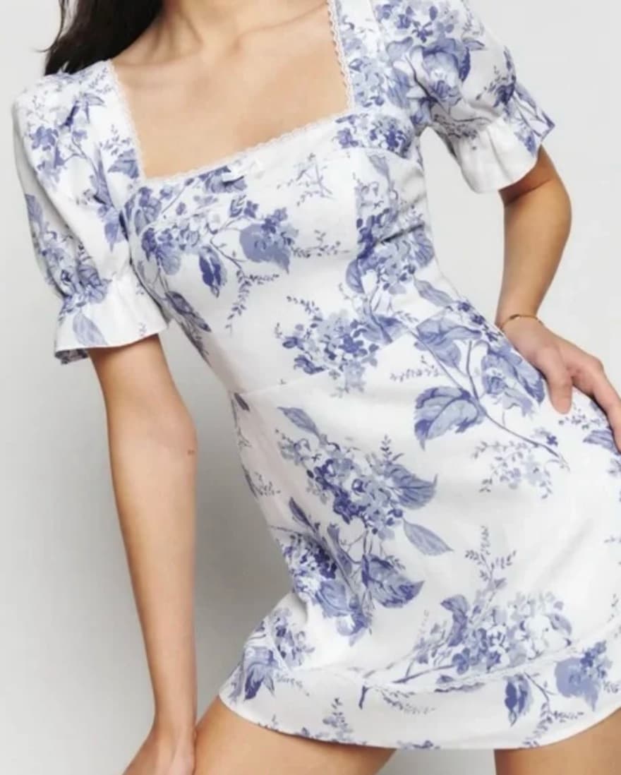 Reformation Floral Mini Dress - Image 1
