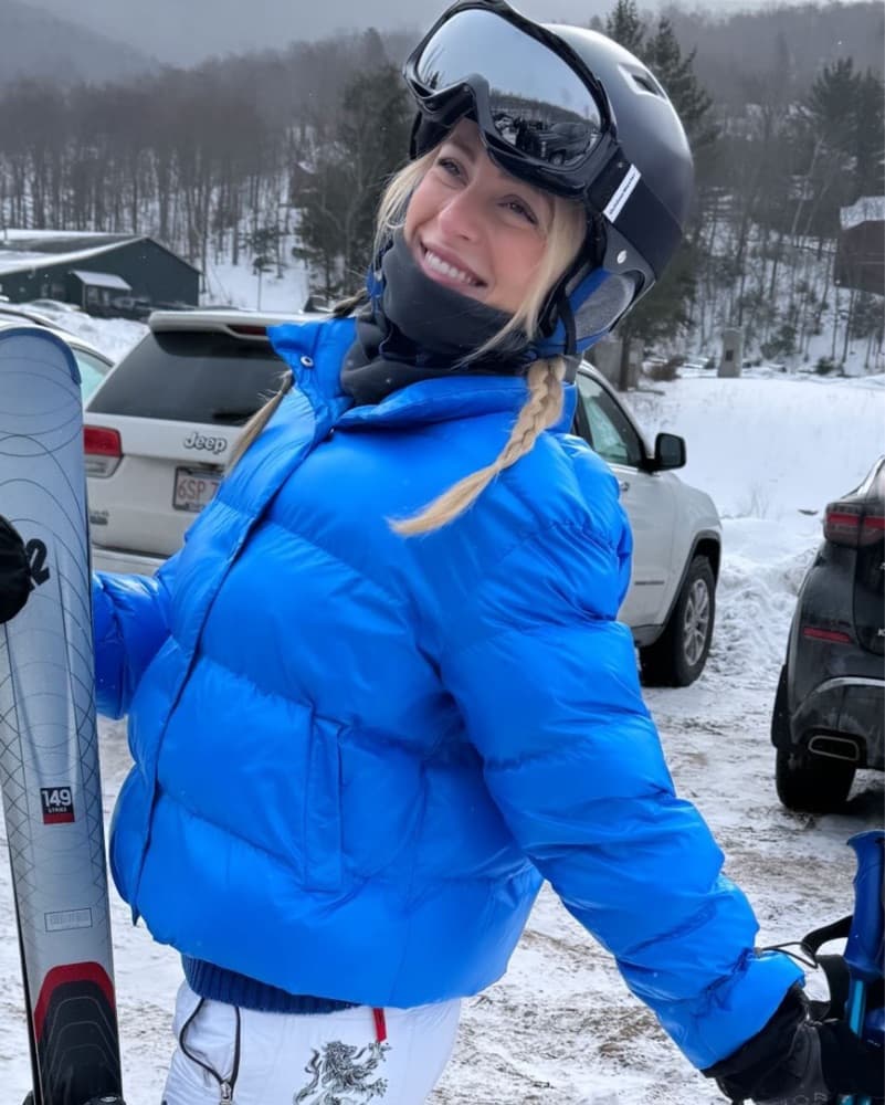 Blue ski puffer Jacket  - Image 1