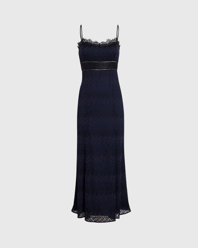 Club Monaco Lace Insert Midi Dress - Image 5