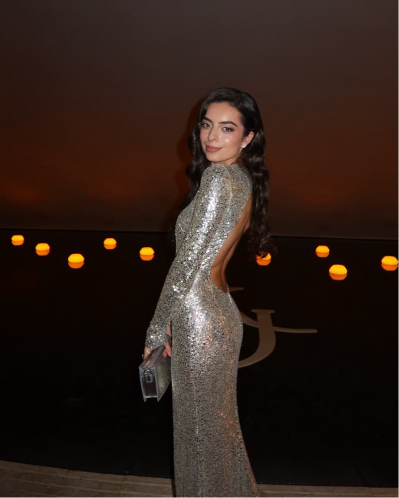 *ONE OF A KIND* Naeem Khan Silver Gown - Image 2