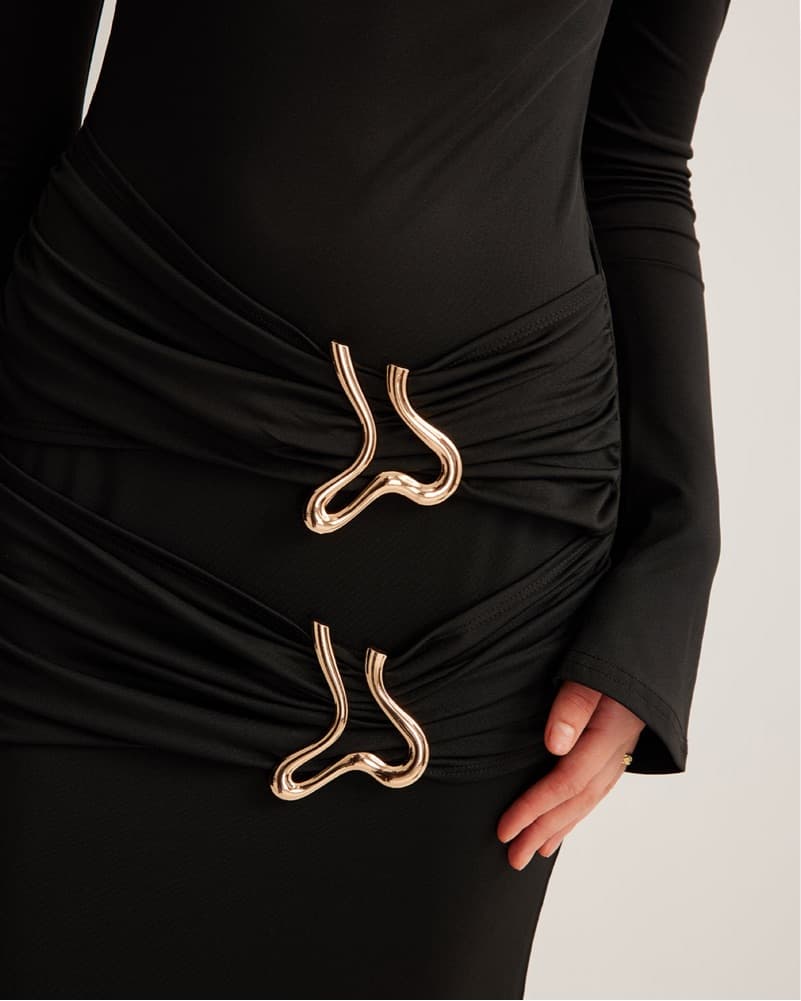 Maxi Black Dress  - Image 4
