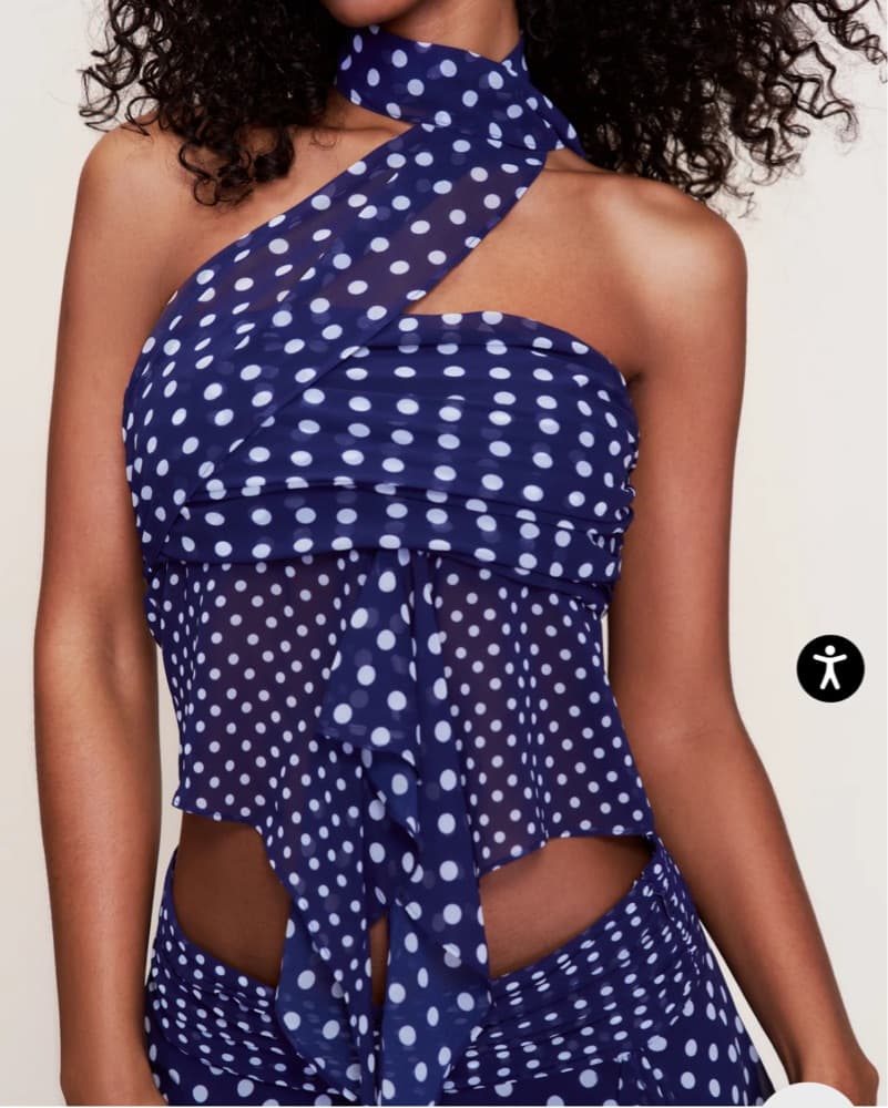 Guizio Chiffon Wrap Around Top - Image 2