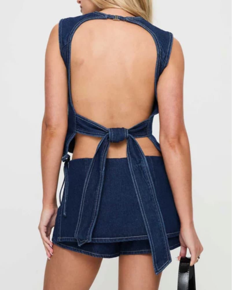 Lioness Countryside Denim Skort - Image 3