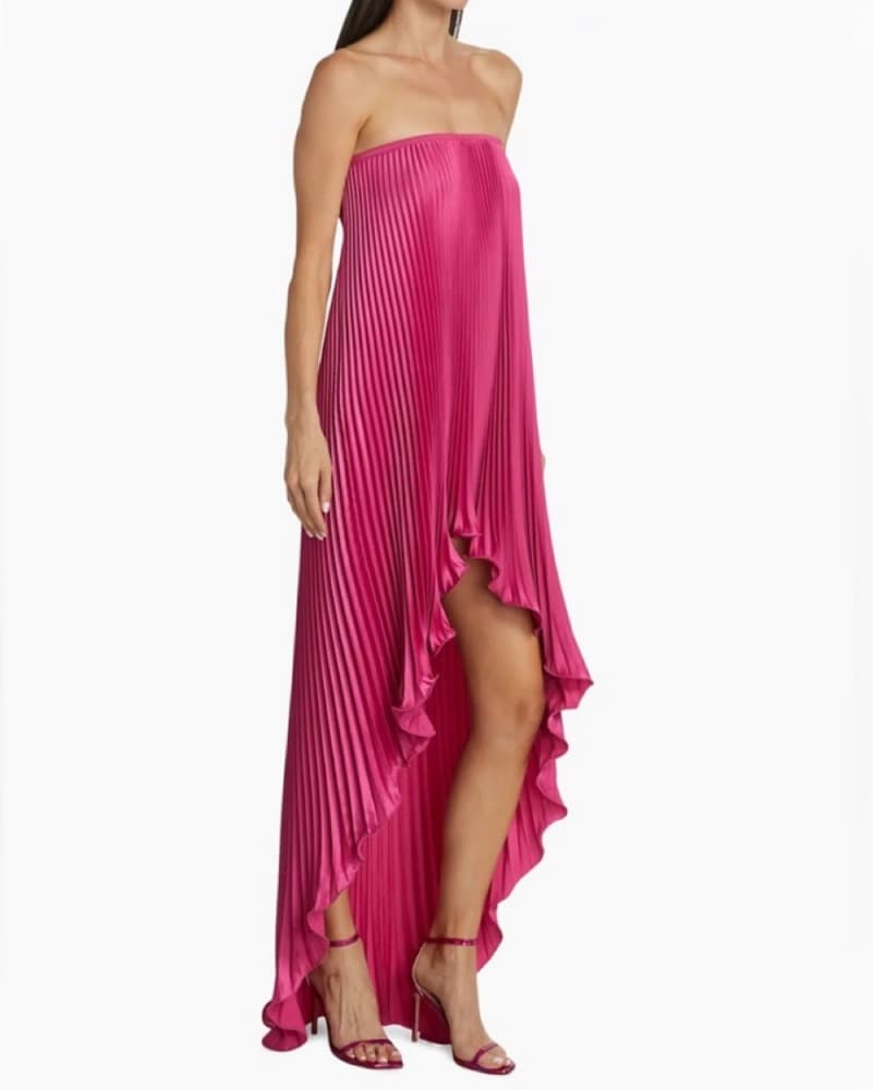 L'IDEE Feminite Gown in Cerise - Image 2