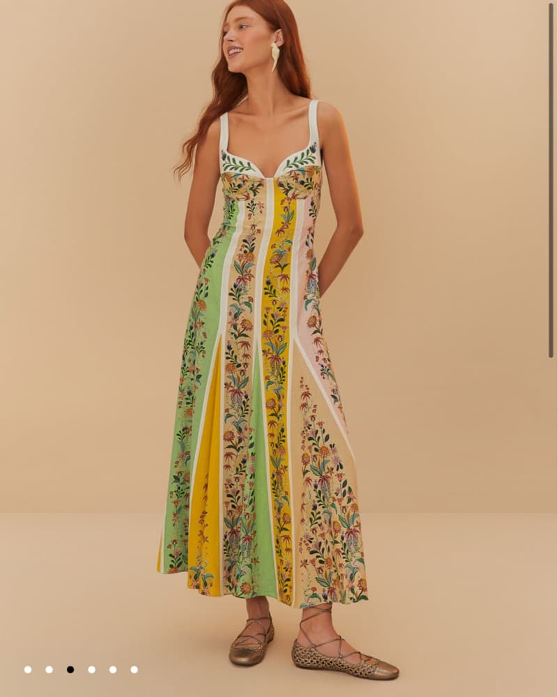 Farm Rio Striped Dress - Image 1