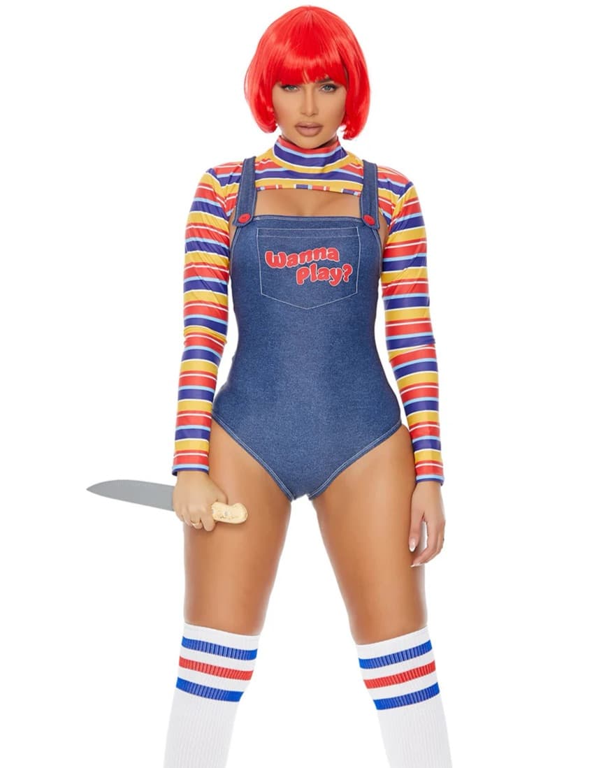 Sexy Chucky Wanna Play? Costume - Image 1