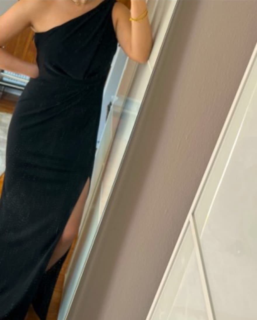 vintage one shoulder drape - Image 2